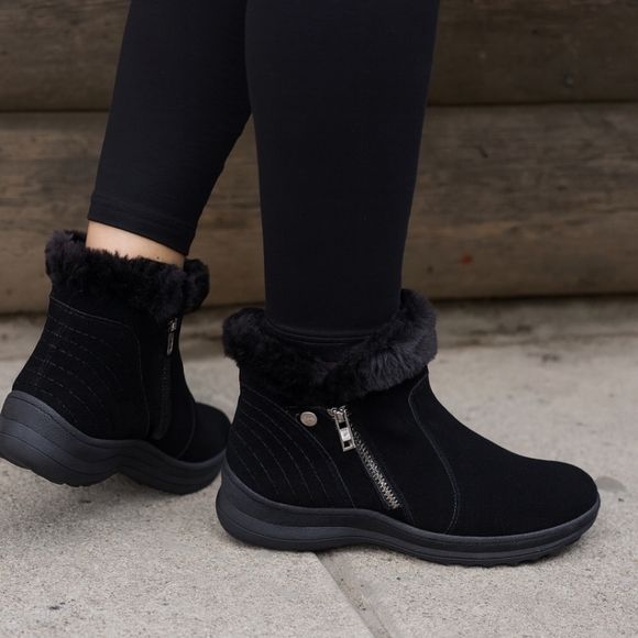BareTraps NEW!! Addye Scandi Minimalist, Suede, Warm Cozy, Cold Weather Boots 9M - Picture 1 of 15